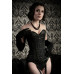 Dita Corset In Black With White Dots