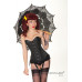 Dita Corset In Black With White Dots