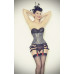 Steel Boned Paisley Print Corset