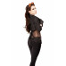 Steampunk Brown Stripe Corset With Bolero & Belt