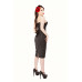 Pinstripe Corset & Pencil Skirt
