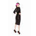 Long Black Tafetta Corset, Pencil Skirt, Bolero & Halters
