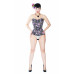 Long Overbust Floral Steel Boned Corset 