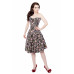 Long Overbust Floral Steel Boned Corset 
