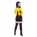 Black/Yellow Corset, Bolero, Skirt, Belt & Boots Outfit