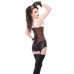 Gored Hips Corset With Removable Skull