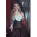 Steel Boned Brass Detail Steampunk Corset With Pockets