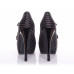 Pinstripe Corset, Pencil Skirt & Shoes